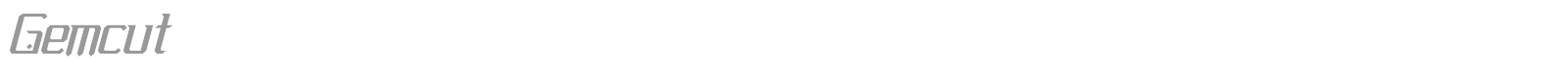 Gemcut font preview